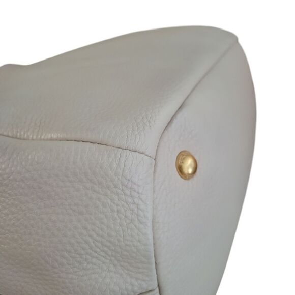 Prada Cream Leather Shoulder Bag Handbag - Picture 15 of 16